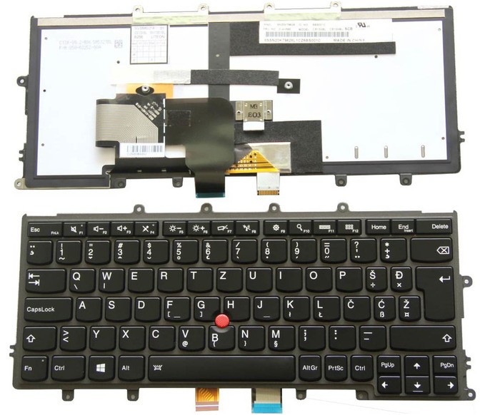 Slovenska osvetljena tipkovnica za Lenovo ThinkPad X240, X240s, X250, X260, X270