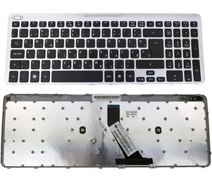 Slovenska tipkovnica za Acer Aspire V5-531 V5-531G V5-571,.. - srebrn okvir