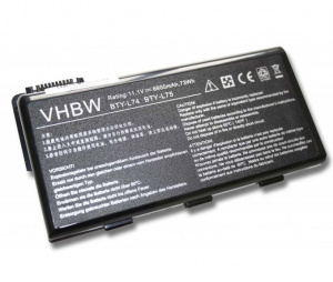 Baterija za MSI CR620, CX600, CX620MX, CR630, CX620, CR610, A7200,..