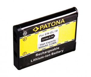 Baterija za Nikon CoolPix S4100 S3100 S2500 EN-EL19 ENEL19,.. 600mAh 3,7V