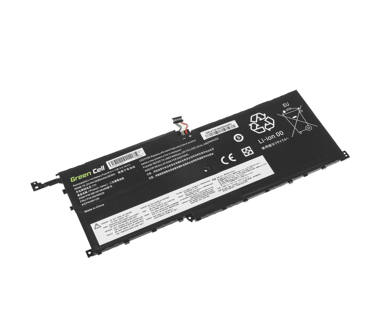 Baterija 00HW028 za Lenovo ThinkPad X1 Carbon 4. gen., X1 Yoga (1. gen., 2. gen.) - 15,2V 3290mAh