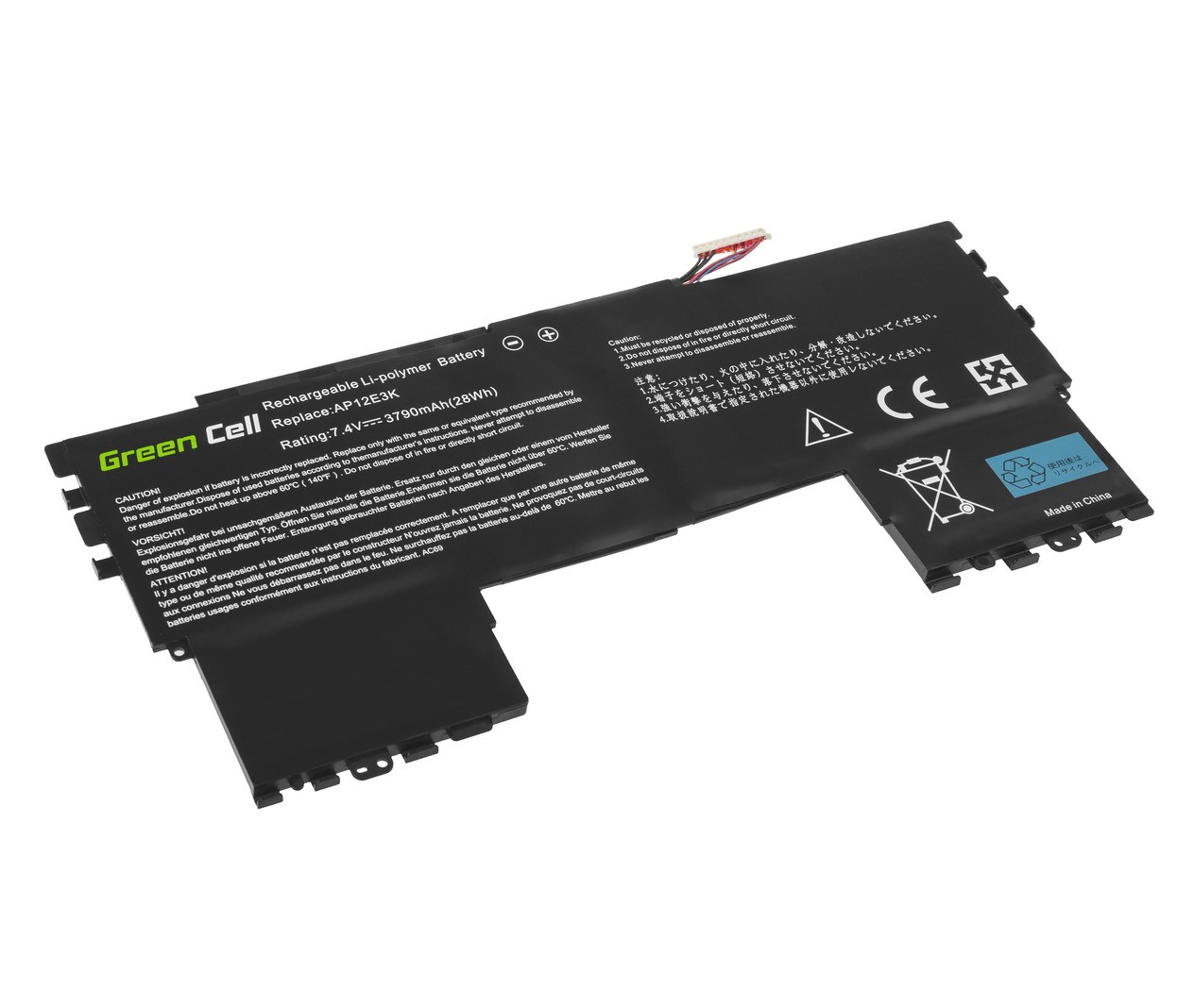 Baterija AP12E3K za Acer Aspire S7-191 7,4V 3790mAh