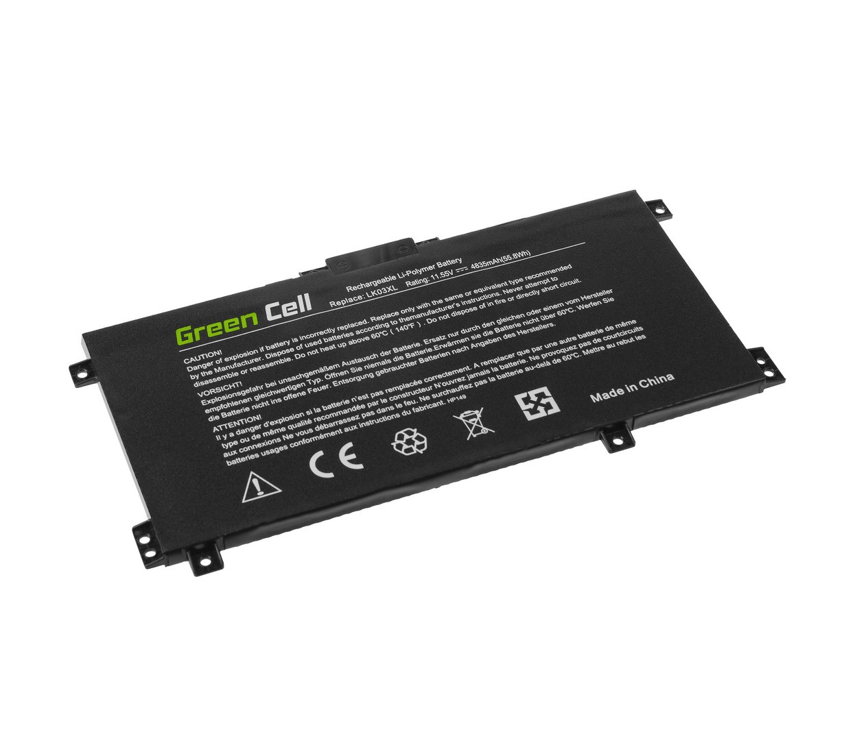 Baterija LK03XL za HP Envy x360 15-BP - 11,55V 4835mAh