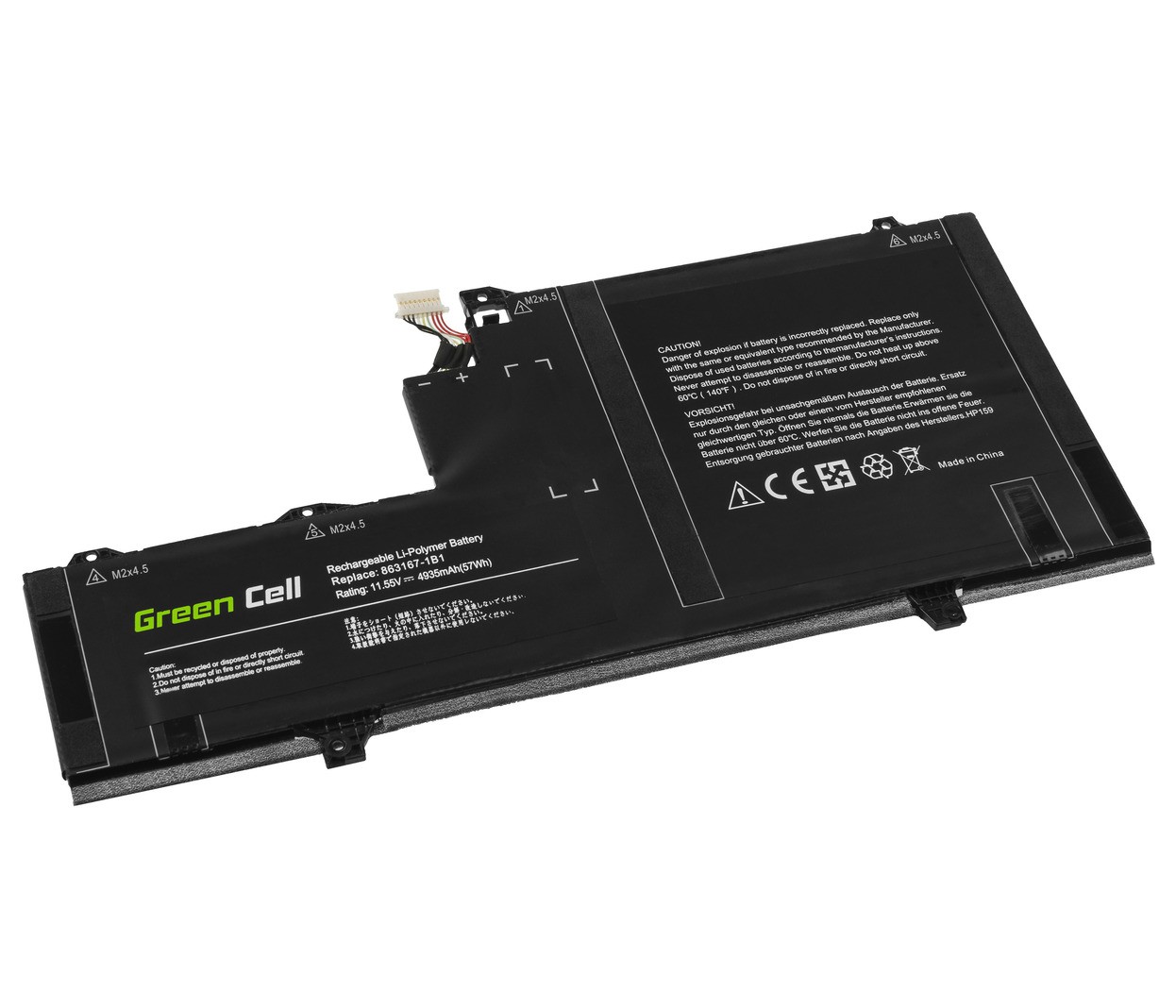 Baterija OM03XL za HP EliteBook x360 1030 G2 - 11,55V 4935mAh