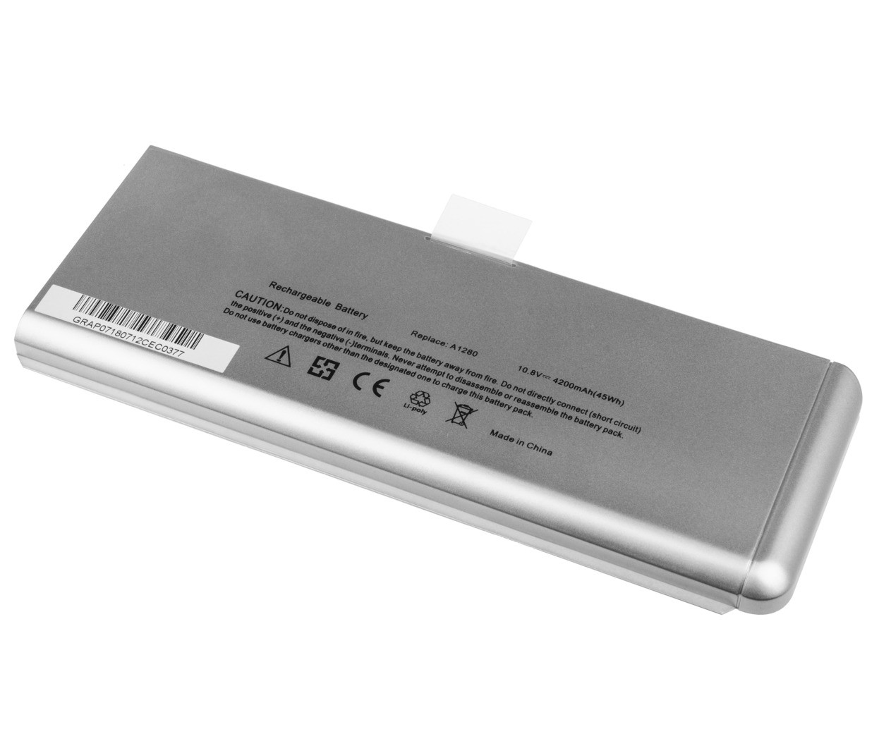 Baterija za Apple Macbook 13 A1278 Aluminum Unibody (2008),.. 11,1V 4200mAh - 1