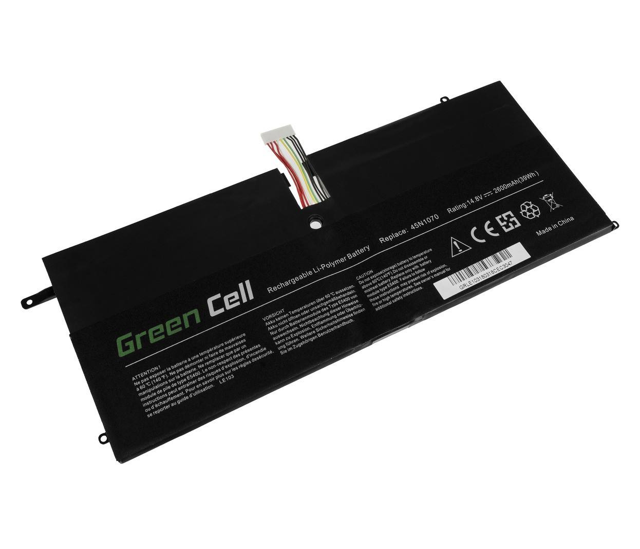 Baterija za Lenovo ThinkPad X1 Carbon 1 Gen 3443 3444 3446,.. 14,4V 2600mAh