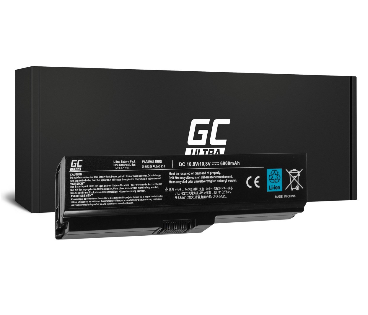 Replacement Laptop Battery For Toshiba Satellite (PA3817U-1BRS) - 5200mAh, 11.1V, 6-Cell