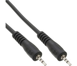 Avdio kabel 2,5mm stereo 1m