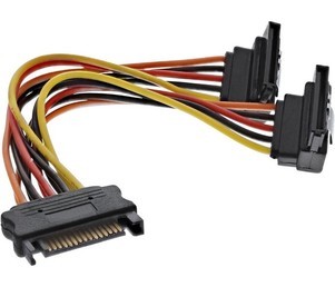 InLine napajalni SATA ženski na 2 x SATA moški 15cm