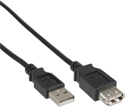 InLine USB 2.0 podaljšek 1m črn