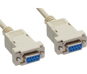 Kabel DB9 Null Modem 3m ženski ženski