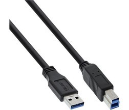 USB 3.0 Kabel USB A na USB B 3m črn