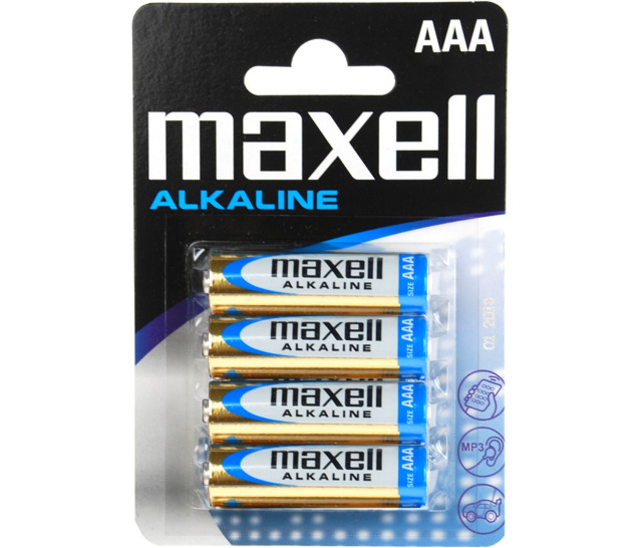 Maxell Alkalna baterija LR03 AAA 4 kos