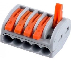 Povezovalna sponka 5 vhodni 0,08-4 mm