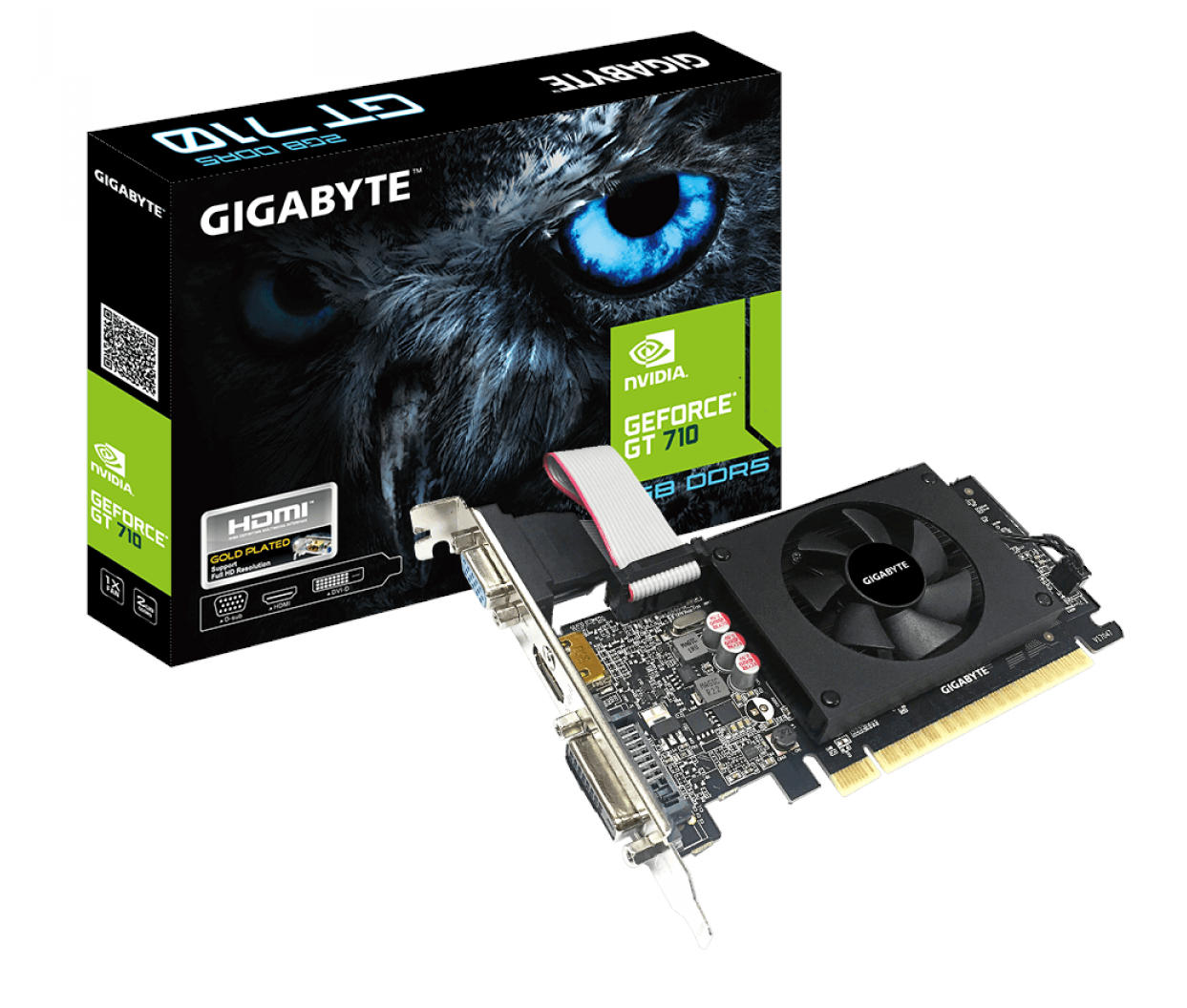 Grafična kartica GigaByte GeForce GT 710, 2GB GDDR5, PCI-E 2.0