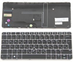Tipkovnica za HP EliteBook 725 G3, 725 G4, 820 G3, 820 G4 - srebrn okvir