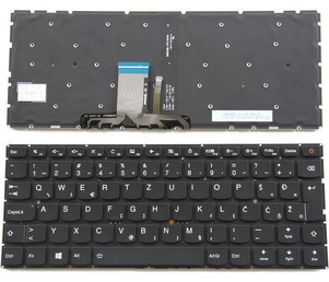 Tipkovnica za Lenovo IdeaPad 710S - črna, osvetljena