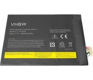 Baterija za Lenovo IdeaTab S6000, Tab A10-70 - 6300mAh 3,7V