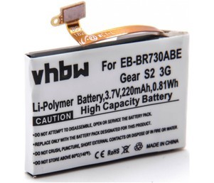 Baterija za Samsung Gea S2 3G, SM-R730, SM-R735,.. 220mAh 3,7V
