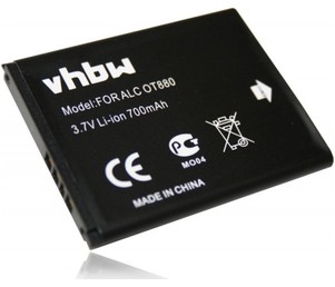 Baterija za Alcatel One Touch 880, 385, 510, 585, 602, 708, 710, 768, 806, 807,.. 700mAh 3,7V