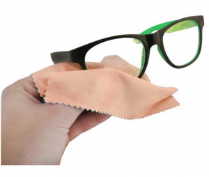 Krpica iz mikrovlaken za čiščenje očal - rumena