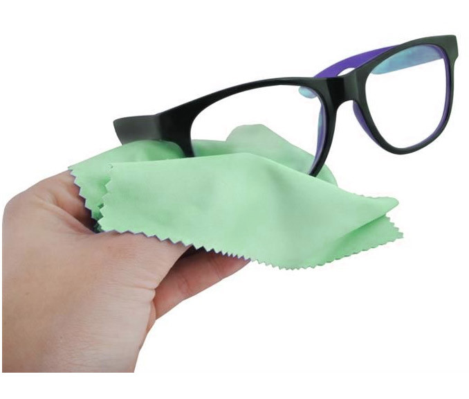 Krpica iz mikrovlaken za čiščenje očal - zelena