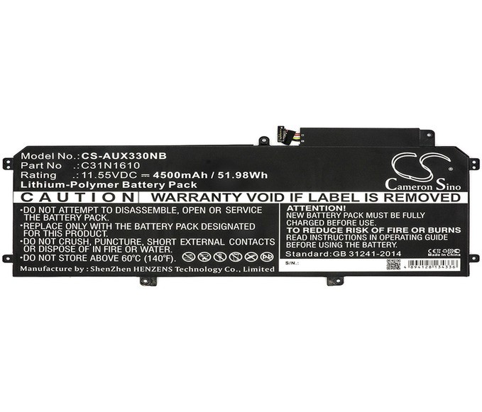 Baterija za Asus Zenbook UX330, UX330C, UX330U,.. - 4500mAh 11,55V