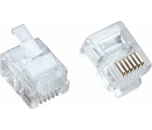 RJ12 konektor 6P6C za ploščat kabel - 10 kos