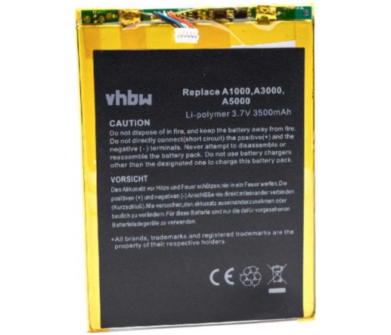 Baterija za Lenovo IdeaPad A3000, A1010, A1000-F,.. 3500mAh 3,7V