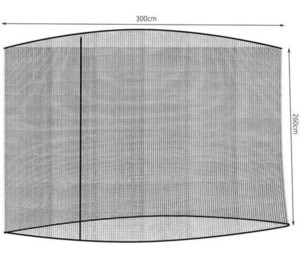Mreža proti komarjem za senčni dežnik 300 x 260 cm