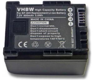 Baterija za Canon Legria HF10, HF11, HF20, HF21, HF100, HF200, HF G40,.. 800mAh 7,2V