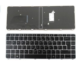 Tipkovnica za HP EliteBook 745 G2, 745 G3, 820 G2, 840 G3, 840 G4,.. črno srebrna