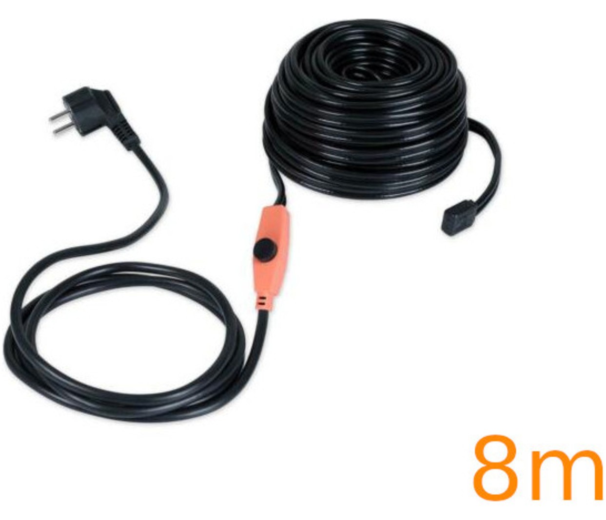 Grelni kabel s temperaturnim senzorjem 8m 128W