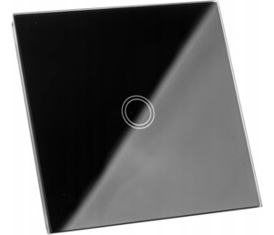 Stikalo na dotik enojno - črno