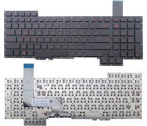 Tipkovnica za Asus Rog G751 - črna, rdeči znaki