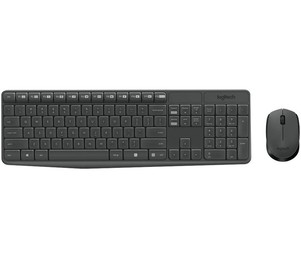 Brezžični komplet miške in tipkovnice Logitech MK235 - nizke tipke