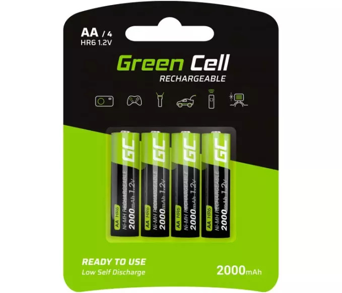 4x AA polnilna baterija HR6 2000mAh