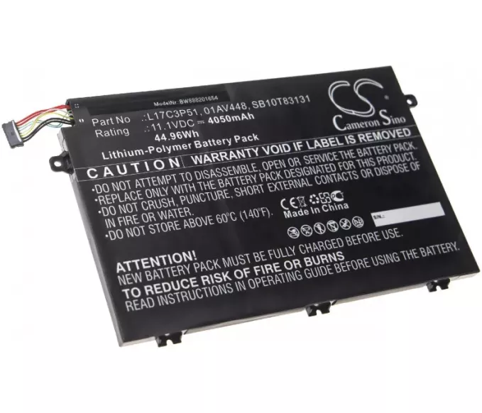 Baterija za Lenovo ThinkPad E480, E485, E490, E580, E585, E590, E595 - 4050mAh 11,1V
