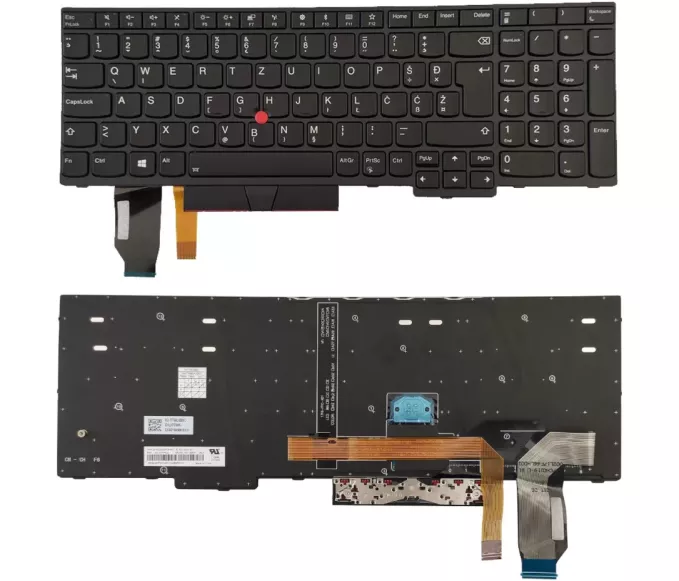 Tipkovnica za prenonsik Lenovo ThinkPad E580, E585, E590, E595, L580, L590, T590, P52, P72,..