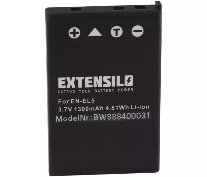 Baterija za Nikon Coolpix P5000, S10, P90, P80, P6000,.. 3,7V 1300mAh