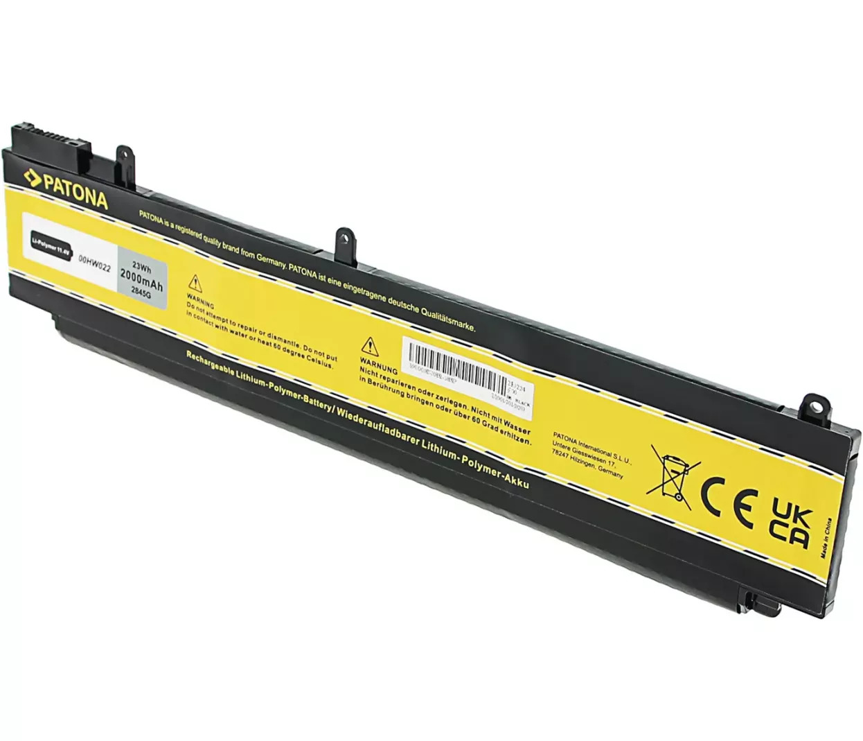 Baterija za Lenovo ThinkPad T460s, T470s - 2000mAh, 11,1V