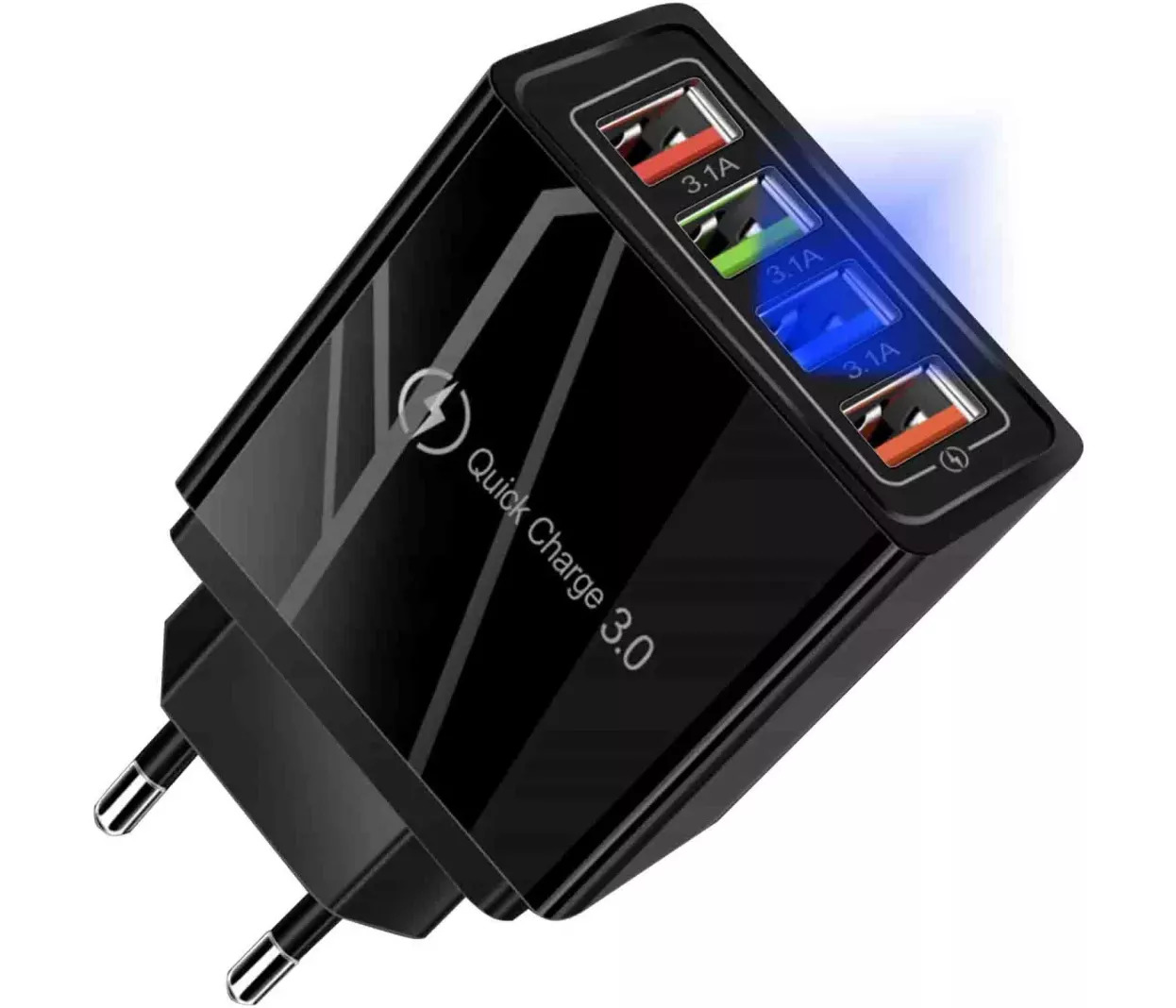 Napajalnik s 4 USB priključki - QC 3.0