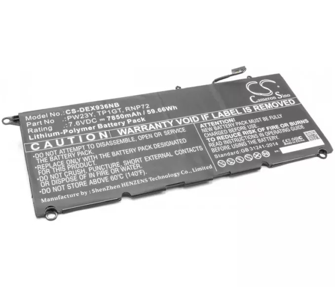 Baterija za Dell XPS 13 9360,.. 7,6V 7850mAh