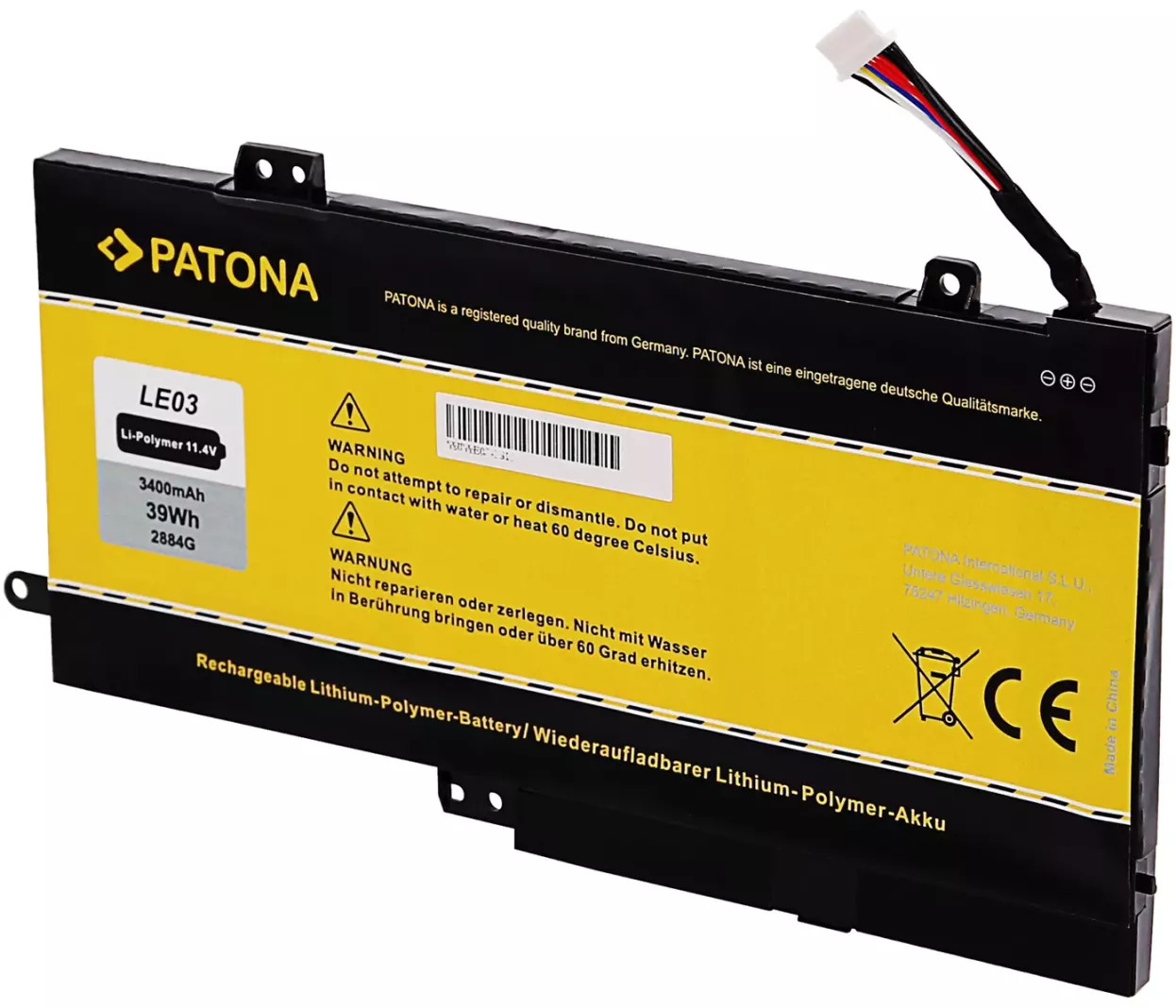 Baterija za HP Envy x360 m6-w101dx - 11,4V 3400mAh