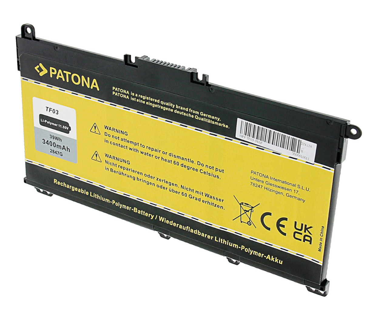 Baterija za HP 470 G7,.. - 3400mAh 11,55V