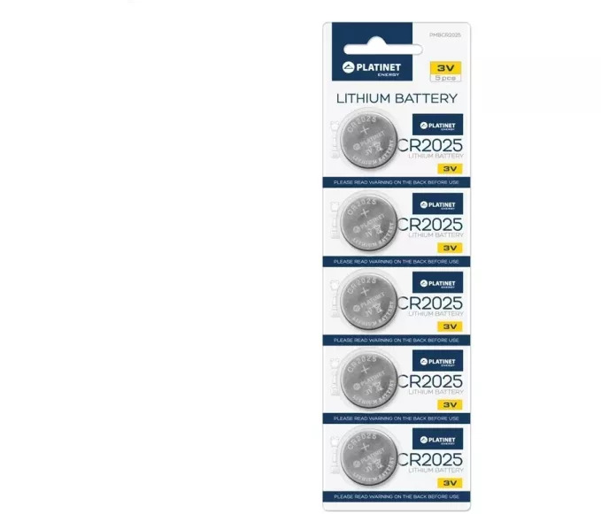 Platinet CR2025 baterije - 5 kos