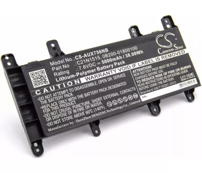 Baterija za Asus F756UA, F756UB, F756UJ, F756UQ,.. - 7,6V 5000mAh