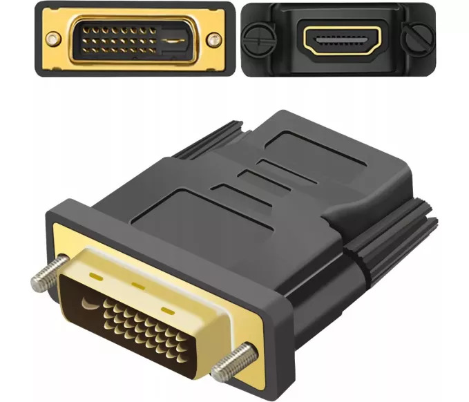 Pretvornik HDMI ženski na DVI moški