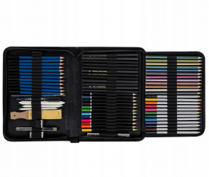 Risalni set za skiciranje in risanje v etuiju