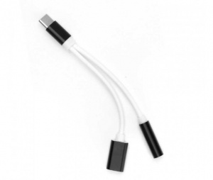 Smarty Adapter + charging Type C - Jack 3.5mm black